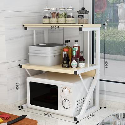 Kitchen shelf, double-layer oven, microwave rack厨房置物架