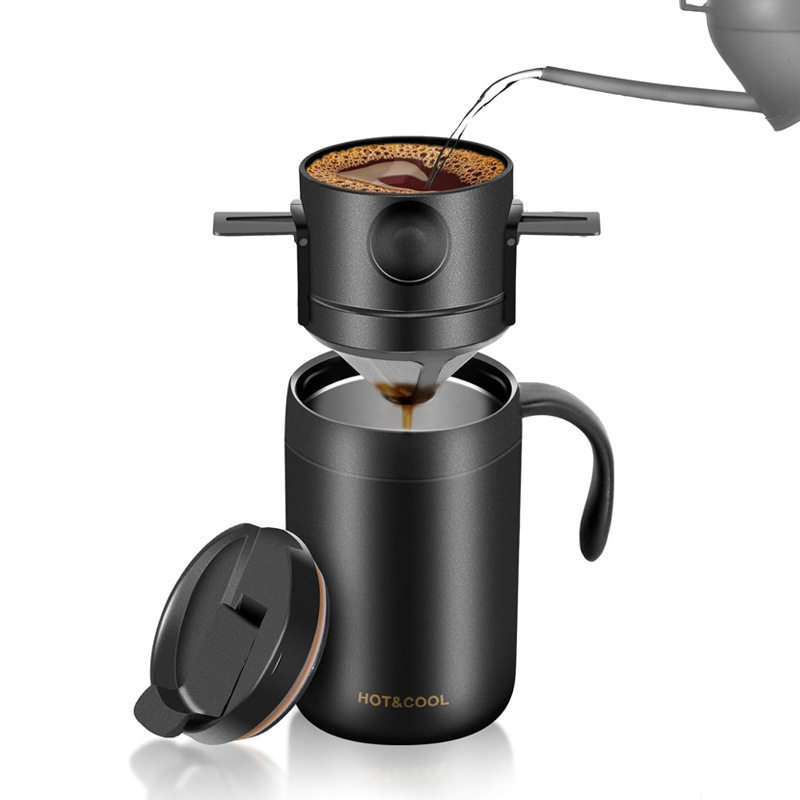 Outdoor hand brewed coffee cup stainless steel insulated cup
