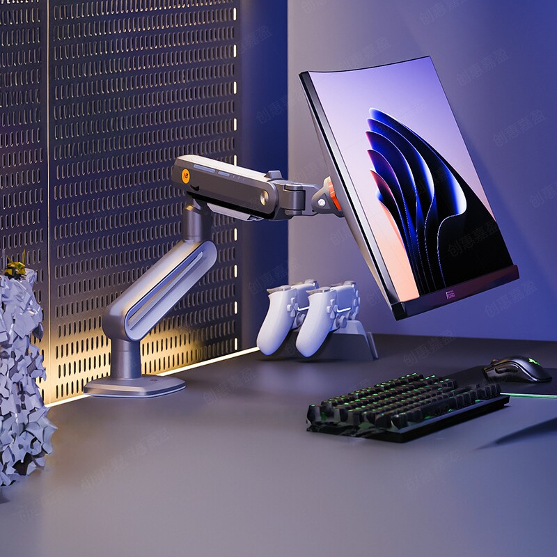 NB F6 display bracket robotic arm 32-60 inches显示器支架电脑图片