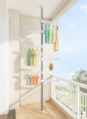Drying rack for household use, floor to ceiling bedroo挂衣架