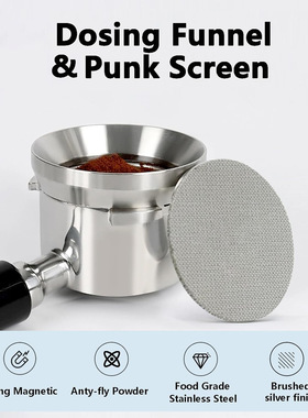 Coffee handle powder ring set coffee filter咖啡接粉环套装