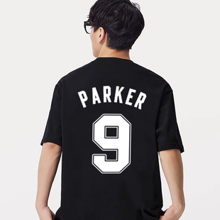 马刺队球衣文班亚马1号T恤邓肯帕克吉诺比利短袖运动休闲纯棉半袖