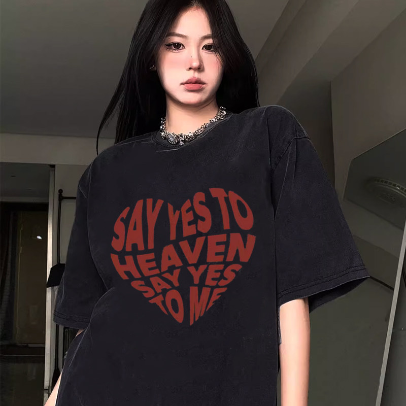 90年代歌手Lana Del Rey水洗T恤复古做旧纯棉短袖大码潮宽松百搭t,男装,T恤,淘宝优惠券,粉丝福利购,淘宝优惠卷