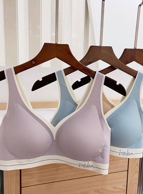 古妃24458大胸显小内衣女士软支撑无钢圈聚拢无痕运动薄款文胸罩