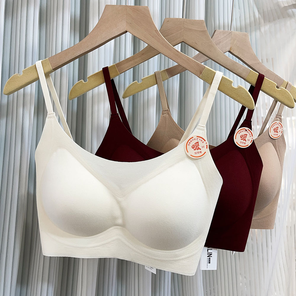 米娅林秋冬磨毛粉底液文胸内衣女