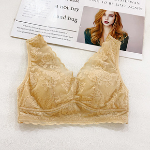 古妃5501健康养护文胸罩无钢圈无压迫舒适型内衣四季 蕾丝垫 款
