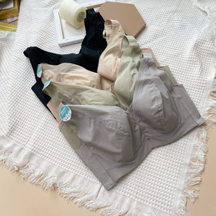 古妃24307乳胶胸罩薄款大胸显小CD杯内衣女软钢圈调整收副乳文胸