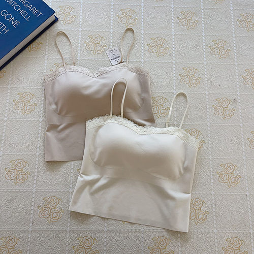 古妃蕾丝花边吊带美背内衣防走光