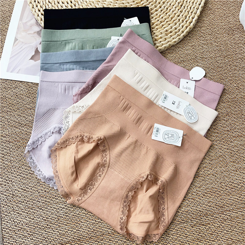 贝莱娅蕾丝边收腹裤无缝女士内裤中腰提臀包臀短裤三角裤蜂巢1587,女士内衣/男士内衣/家居服,女三角裤,淘宝优惠券,粉丝福利购,淘宝优惠卷