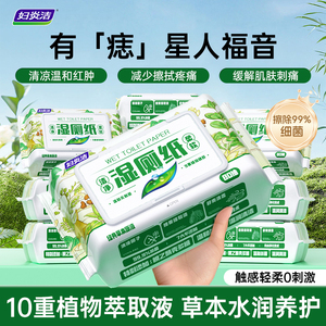 【妇炎洁】湿厕纸清洁杀菌湿巾80抽*3包