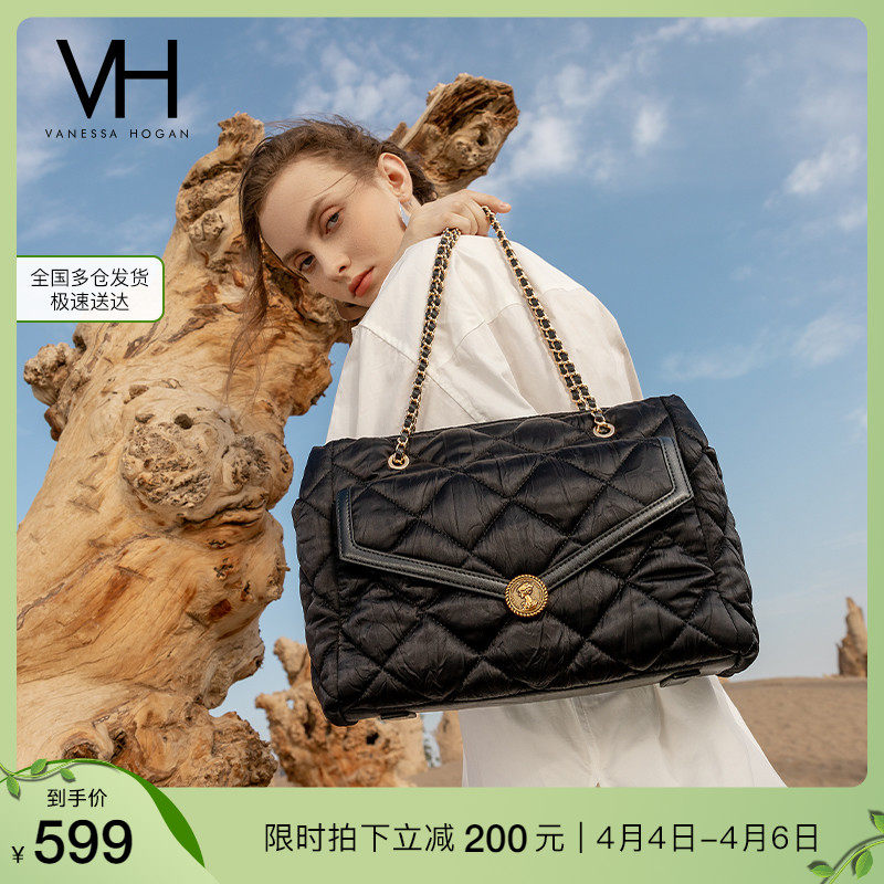 VH女包2022新款高级感轻奢包包百搭软包通勤精致单肩包潮流斜挎包