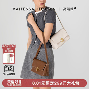 VH女包枝禾休闲小包春夏百搭通勤头层植鞣牛皮小众斜挎手提单肩包