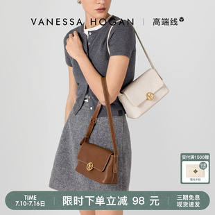 VH女包枝禾休闲小包春夏百搭通勤头层植鞣牛皮小众斜挎手提单肩包
