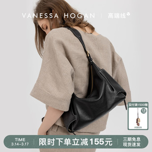 VH女包行漫hobo包中号头层牛皮大容量斜挎包轻奢小众休闲单肩包包