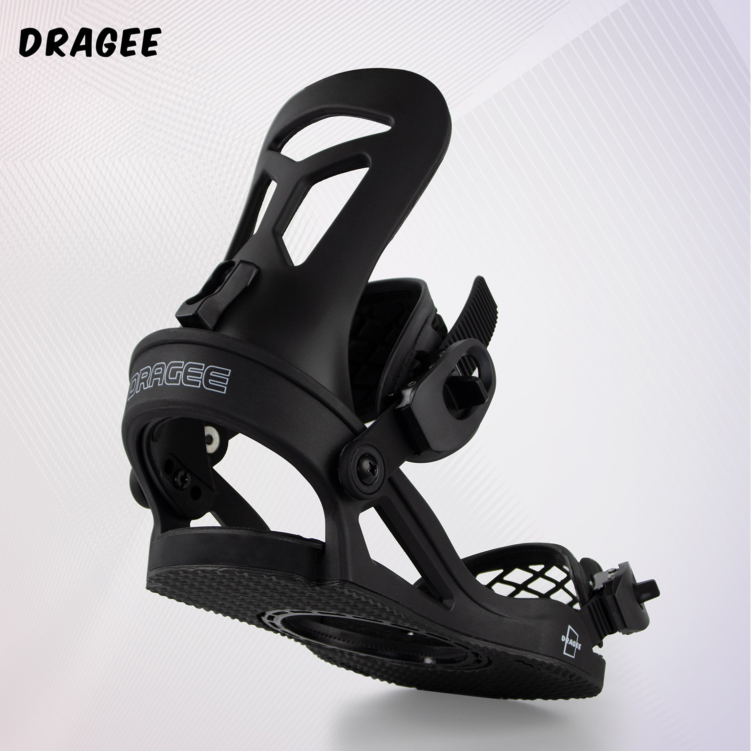 DRAGEE单板滑雪板固定器传统绑带平花刻滑绑带穿脱滑雪装备固定器