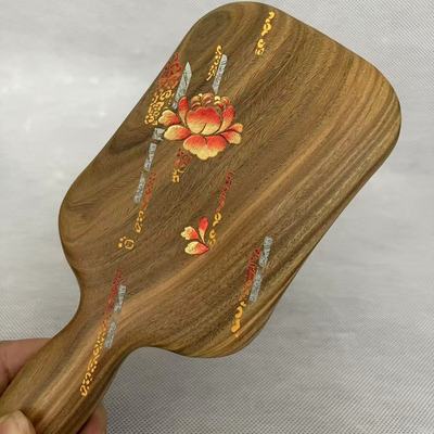 谭木匠正品绿檀木气囊梳香媚气垫梳小众高级礼盒装