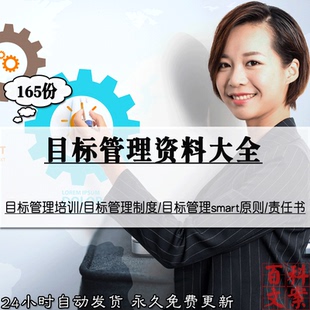 公司目标管理制度培训案例smart原则PPT责任书模板绩效考核大全