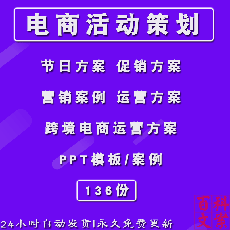 电商节日营销活动策划推广运营方案PPT案例跨境电商运营方案资料
