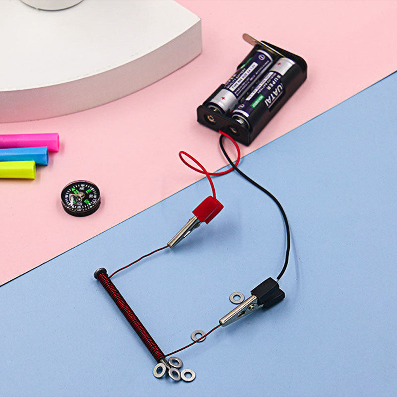 儿童diy科技小制作电磁铁实验玩具 幼儿园教具少年宫科普培训器材