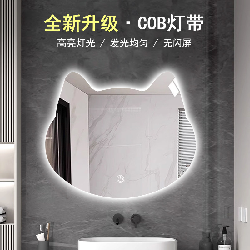 壁挂洗漱台led灯浴室镜异形网红