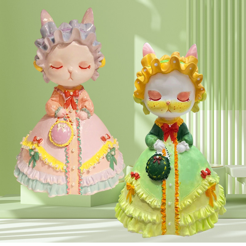 非石膏娃娃涂色公仔儿童手工画diy苏菲兔搪胶彩绘玩偶存钱罐白胚