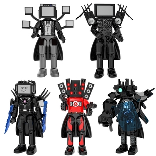 新款泰坦监控人vs巨大电视人3.0时钟人音响人diy拼装积木人仔手办