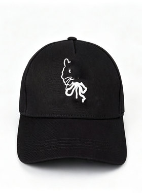 外贸猫咪刺绣LOGO软顶棒球帽