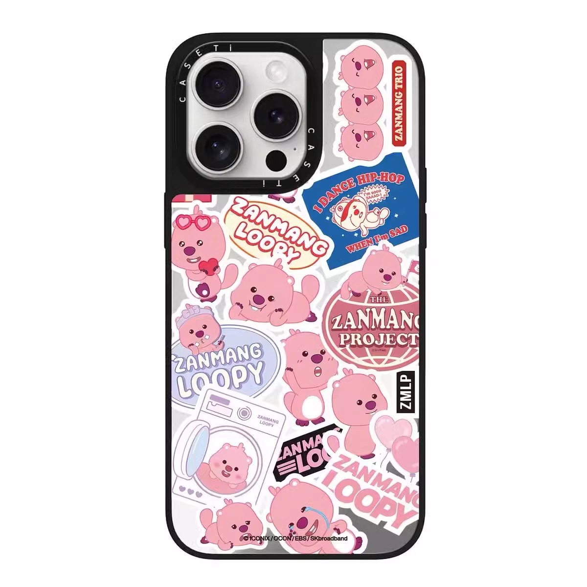 caseti联名LOOPY小海狸iPhone16苹果15手机壳14可爱13卡通12粉色露比11韩国pro女生Max透明防摔平替保护壳pm