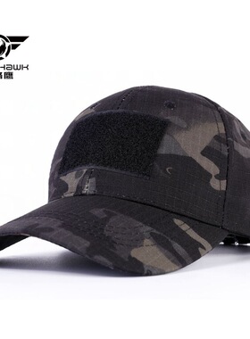 新款特价黑CP 暗夜黑multicam迷彩战术棒球帽 MCBK鸭舌帽户外运动