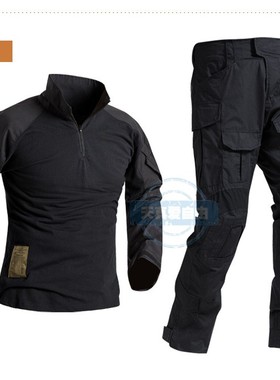 外军复刻 纯黑色 GEN3蛙服 G3蛙皮套装 BK黑色 夜行战术服
