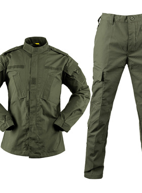 游骑兵绿 战术ACU版型RG军绿色战斗服套服 上衣+裤子绿色作训服