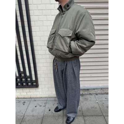 北欧气质羊毛毛呢人字纹复古西裤