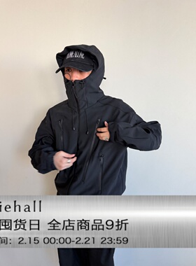 Anniehall25fw windbreaker弯刀袖户外软壳加厚加绒保暖冲锋衣