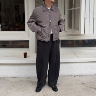 jacket金属尼龙拉链夹克外套棉服 padded Anniehall25fw cotton