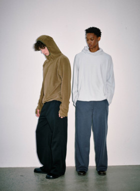 Anniehall25fw base layer华夫格抓绒户外跑步连帽打底机能卫衣