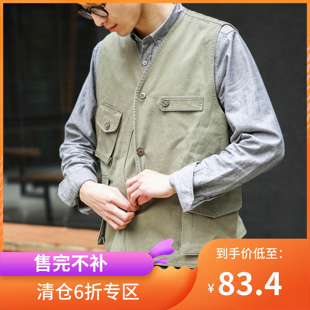 Anniehall timberjack Utility vest三色伐木机能马甲 男士背心
