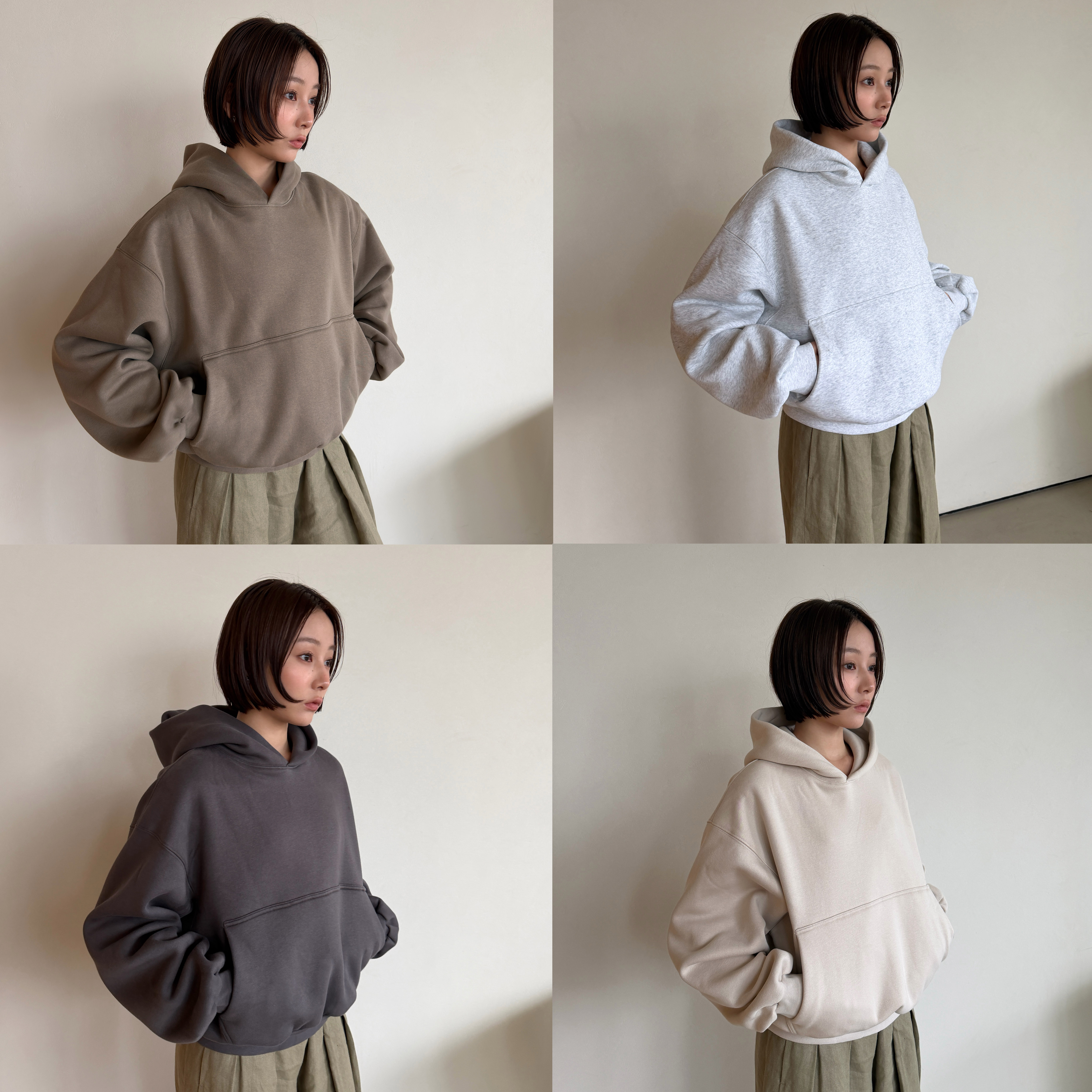 加绒加厚卫衣2.0短宽颗粒绒御寒