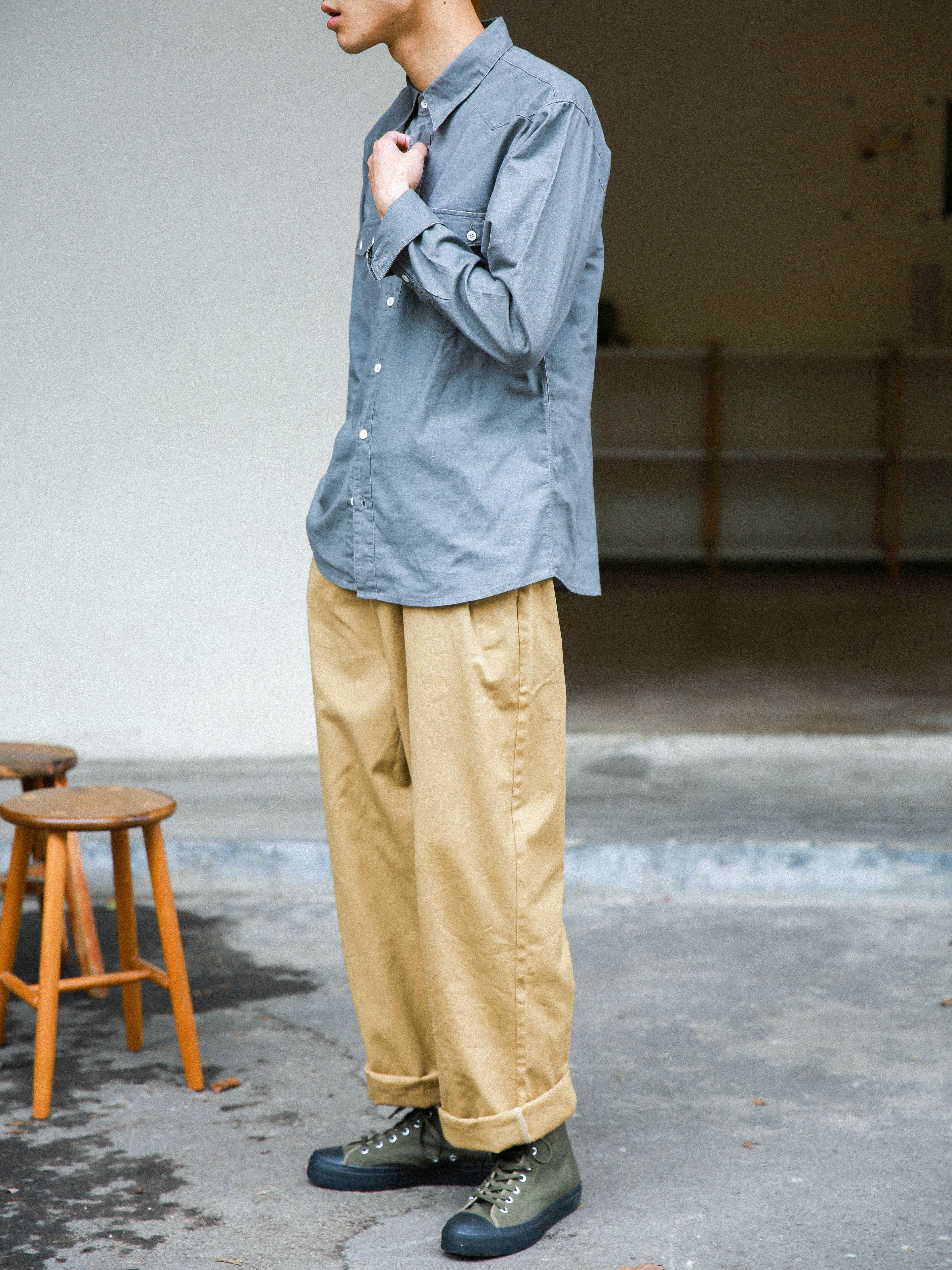 Gray Cotton linen shirt»ÒÉ«ÃÞÂ鸴¹Å¹¤×°³ÄÉÀ ´òµ×ÉñÆ÷