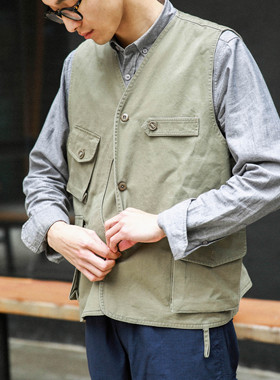 Anniehall timberjack Utility vest三色伐木机能马甲 男士背心