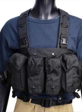 AK胸挂快拆肚兜防弹背衣战术背心作战马甲暗区突围弹挂护甲盔甲CS