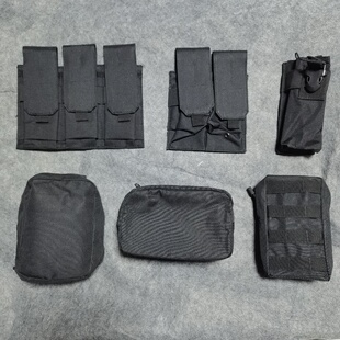 军迷Molle夹包M4AK三联弹匣袋JPC战术背心附件包5.56单联二联包