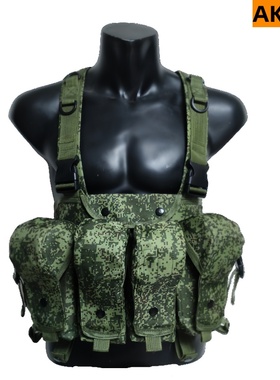 俄罗斯弹挂ak胸挂俄式弹挂甲6b45防弹衣emr迷彩背心俄军小绿人cos