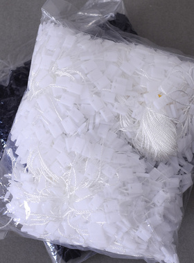 辅料方扣商标黑白吊牌绳