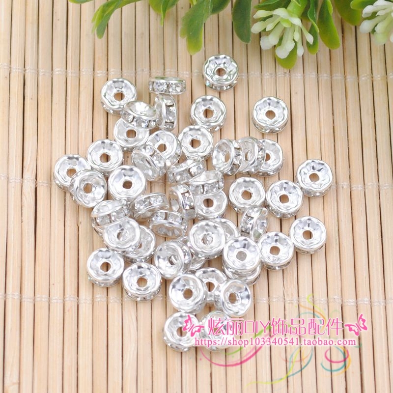 花边隔环平边隔钻圈车轮珠子隔珠散珠转运珠隔片diy手链项链配件