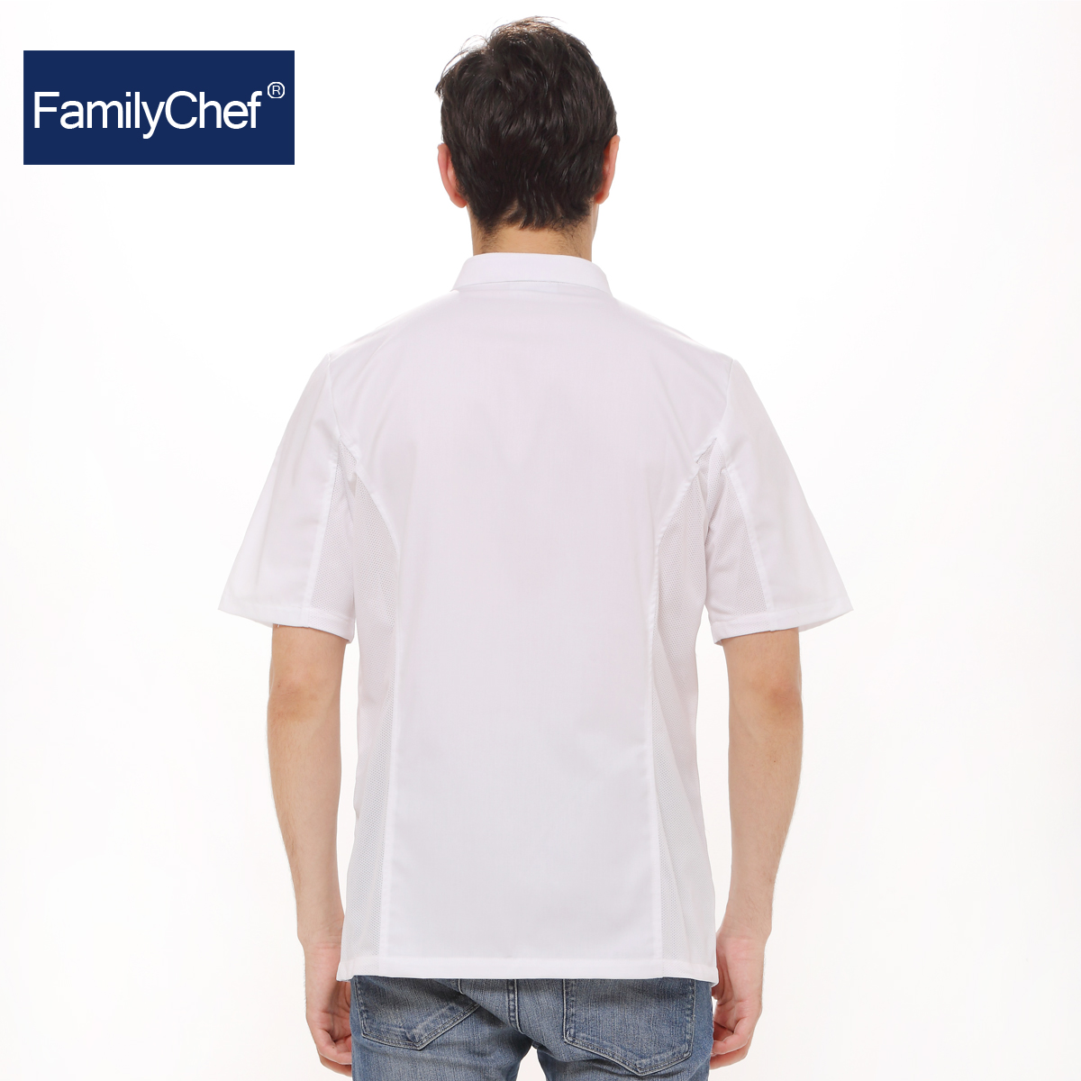 Veste chef cuisinier FAMILY CHEF en Toile de coton - Ref 1908387 Image 2