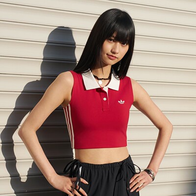 三叶草女子26年POLO领翻领背心