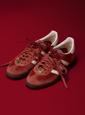 Adidas/阿迪达斯三叶草26年马年新年款经典德训T头男女板鞋KJ6299