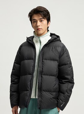 12/30阿迪达斯男子冬款保暖600蓬鸭绒连帽羽绒服KC2477 KC2478