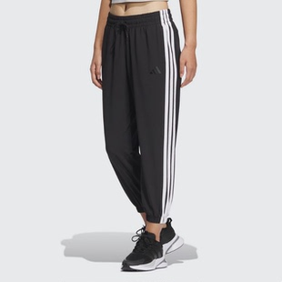 Adidas阿迪达斯女子2025年春季新款运动休闲速干束脚长裤JZ2173