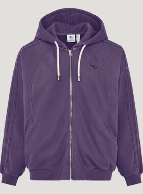 Adidas/阿迪达斯三叶草女子26年情人节款连帽宽松外套KT6377 6378